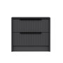 Hanah Home Mesilla de Noche Luxe Soft 4799 Antracita 45x53x45 cm